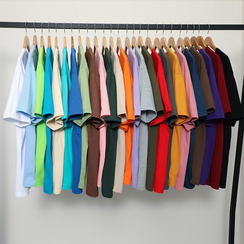 Shake The Sound Live 220 Grams Of Pure Cotton Light Version Of The T-Shirt Quality Inside With Backing Loose Plus Size Casual Solid Color T-Shirt - Image 3