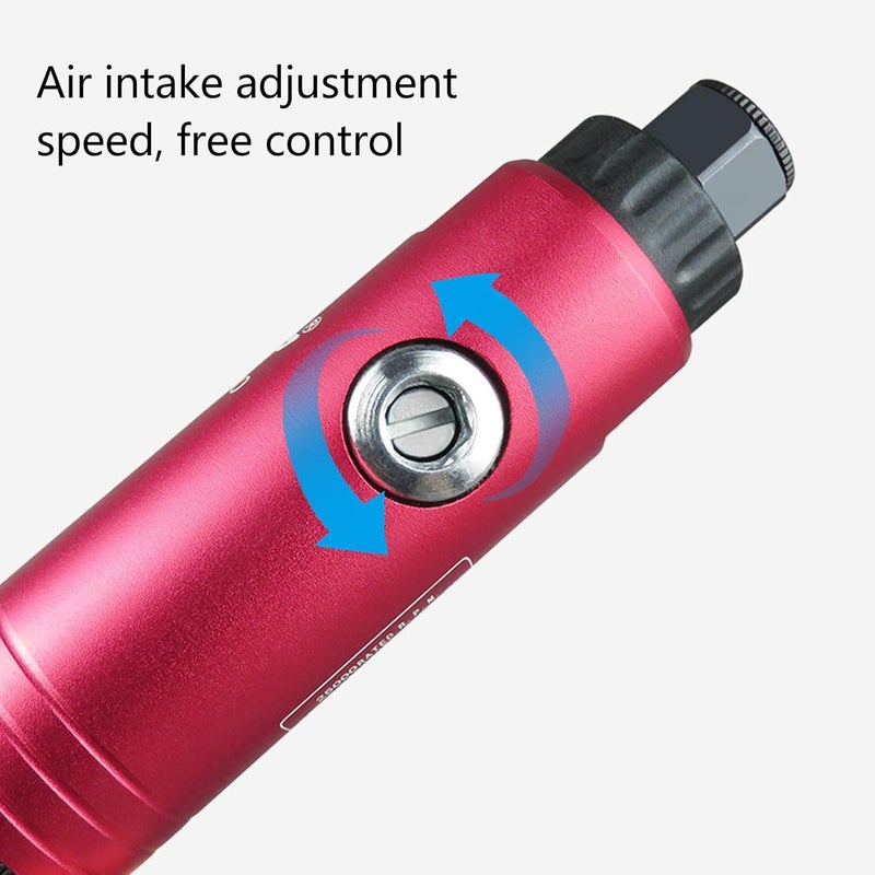 Air Die Grinder, Adjustable Straight 25000Rpm Lightweight Tool with 3mm 6mm Collet Stainless Steel for Grinding, Polishing, Machining, Repairing (American Style) - Image 3