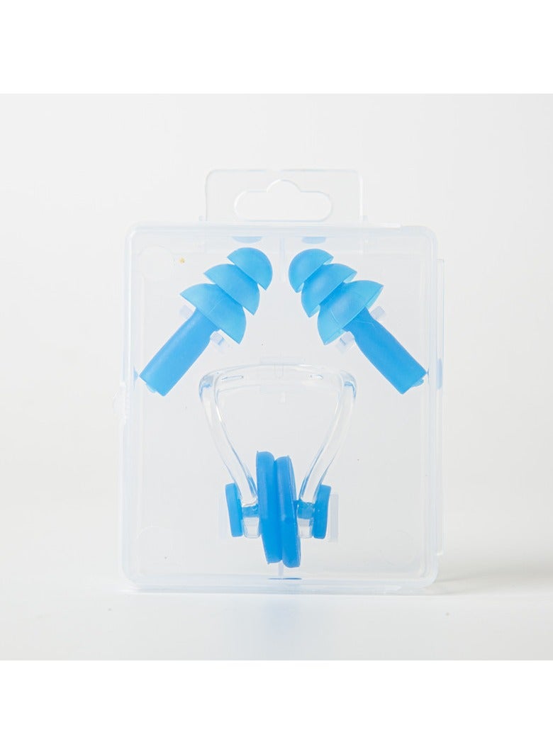 وينر 3 مجموعات من مشابك الأنف المصنوعة من السيليكون وسدادات الأنف المقاومة للماء للسباحة وسدادات الأذن للبالغين والأطفال، واقيات الأذن والأنف - Image 5