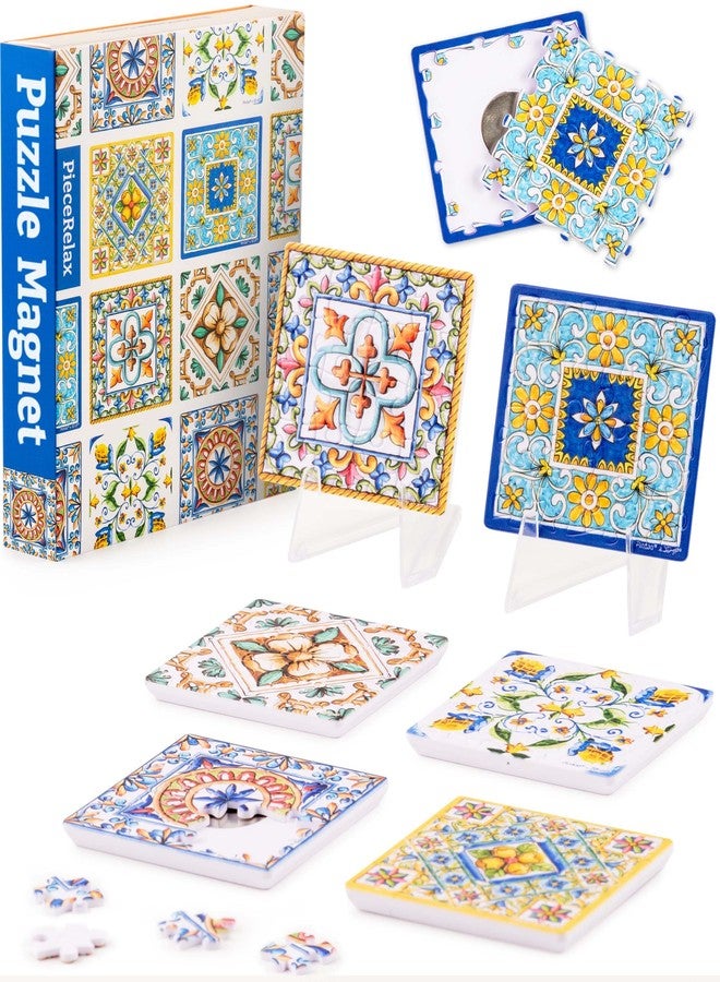 PieceRelax Magnet Puzzle for Adults 96 Pieces - Unique Gift & Home Décor with Plastic Jigsaw Puzzle [D1602] - Image 1