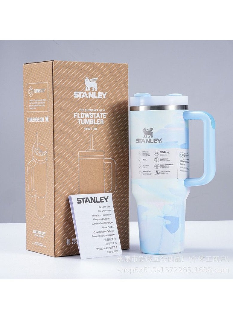 Stanley - 40 oz Stainless Steel Vacuum Insulated Tumbler with Lid & Straw | Leakproof Quencher for Water, Iced Tea, Coffee, Smoothies | Keeps Drinks Hot or Cold for Hours - Image 1