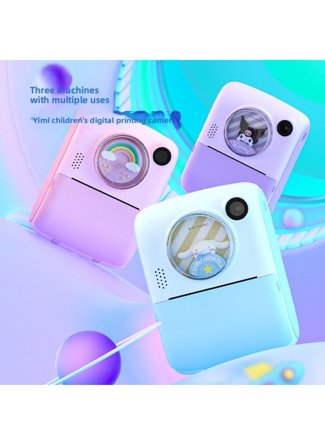 Yimi X17 Children's Paramount Print Digital Camera HD Small SLR Dual Lens Photography Camera Toy-Color:32G Memory Card  - Image 1