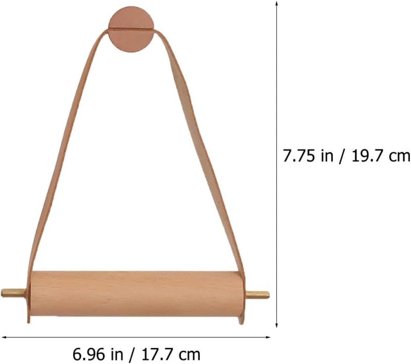Wooden Toilet Paper Holder Bathroom Tissue Stand Bathroom Storage Rack Brown Nordic Style Roll Paper Stand for Supply - Image 2