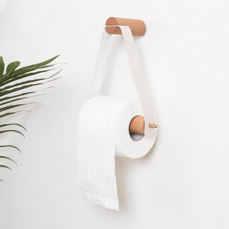 Wooden Toilet Paper Holder Bathroom Tissue Stand Bathroom Storage Rack Brown Nordic Style Roll Paper Stand for Supply - Image 5