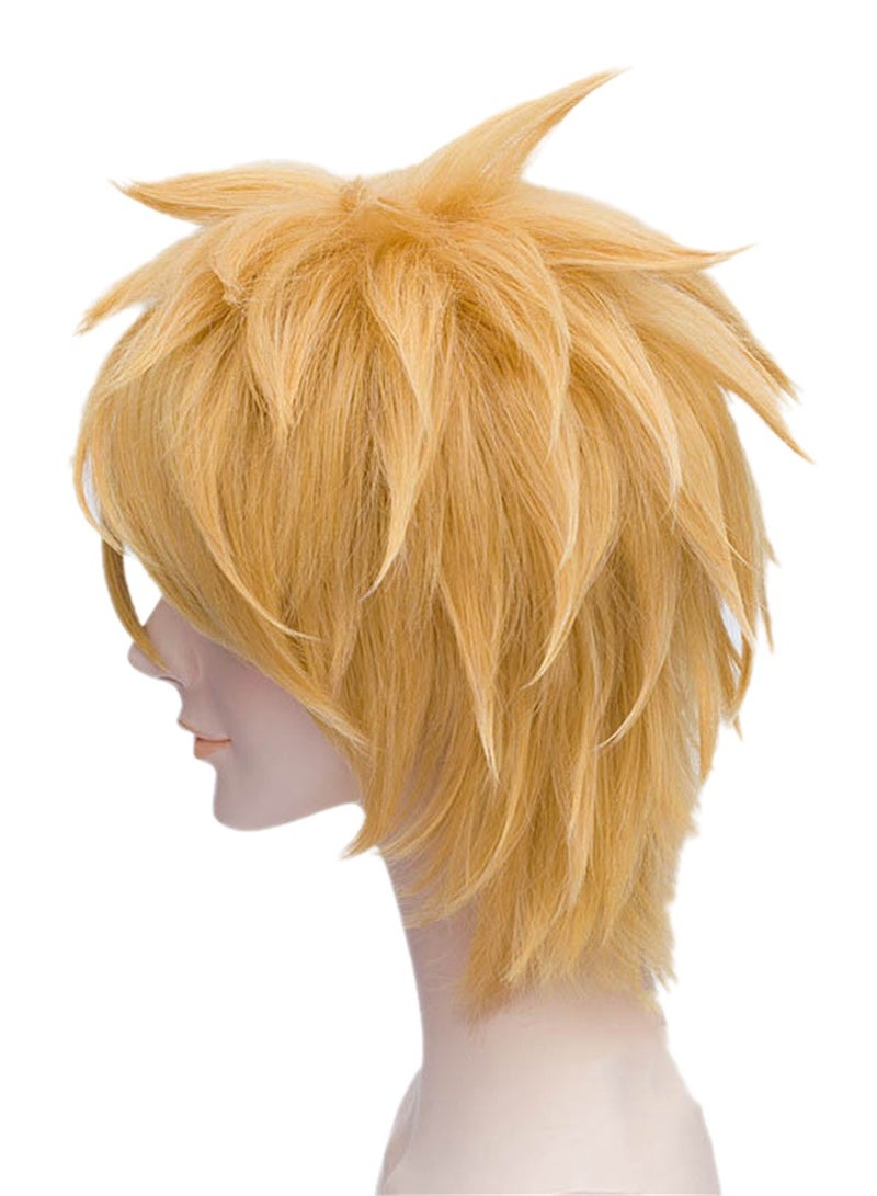 Naruto Uzumaki wig orange reverse curled wig cosplay wig costumes dress up wig - Image 3