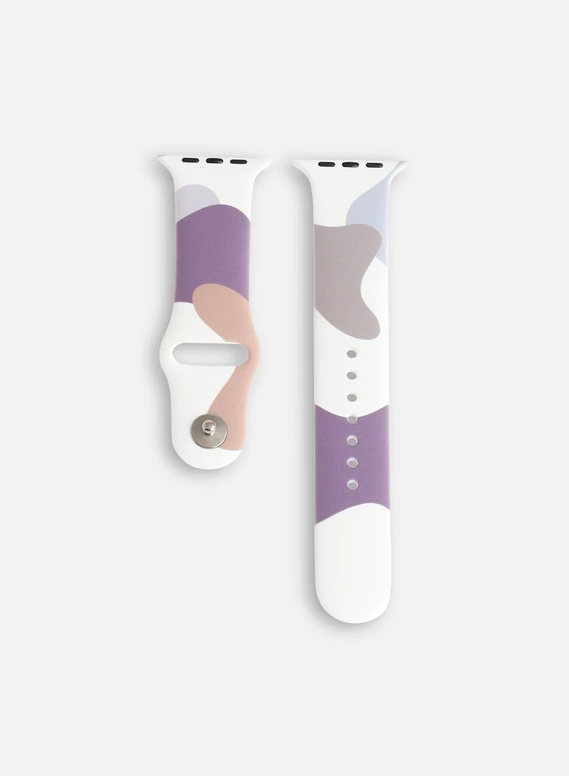 Haute Sauce  Camo Silicone Apple Watch Strap For Women | 42mm/44mm/45mm for Women | Best Price UAE