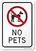 SmartSign SmartSign "No Pets" Sign By  | 7" x 10" Aluminum  - Image 2