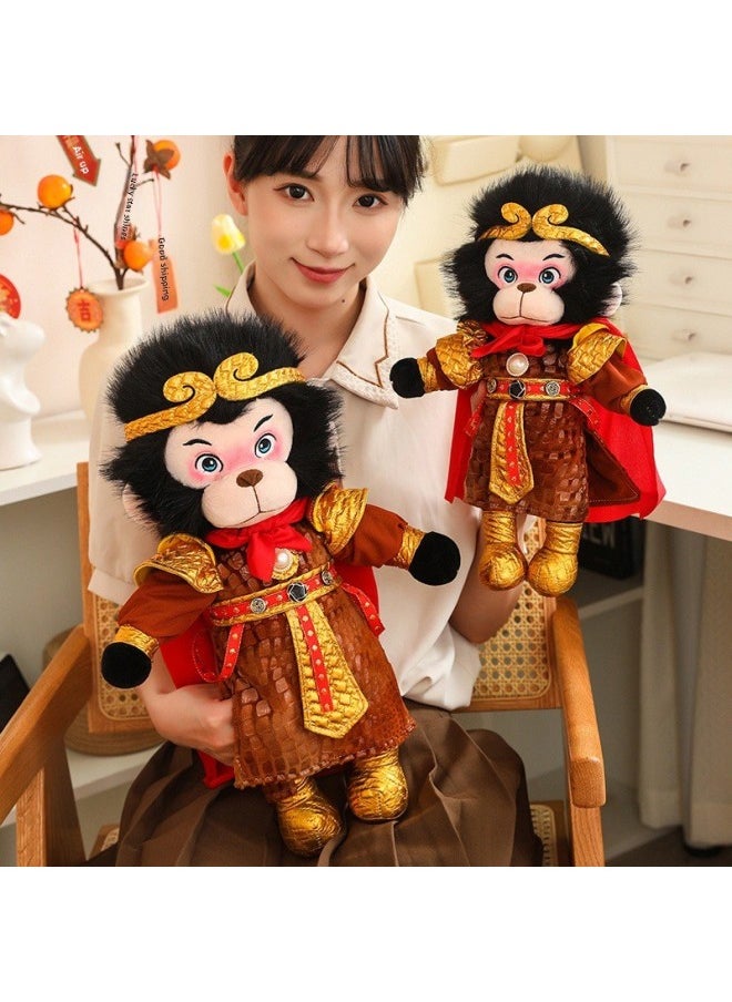 Generic - Black Monkey Myth Wukong Plush Toy Monkey King Doll Monkey King Doll Monkey King Doll Destiny Man Game Peripheral Gift-Specifications:80cm 0.075-Color:As Shown In The Picture, The Specifications Of The Gold Hoop Stick Color Message - Image 1