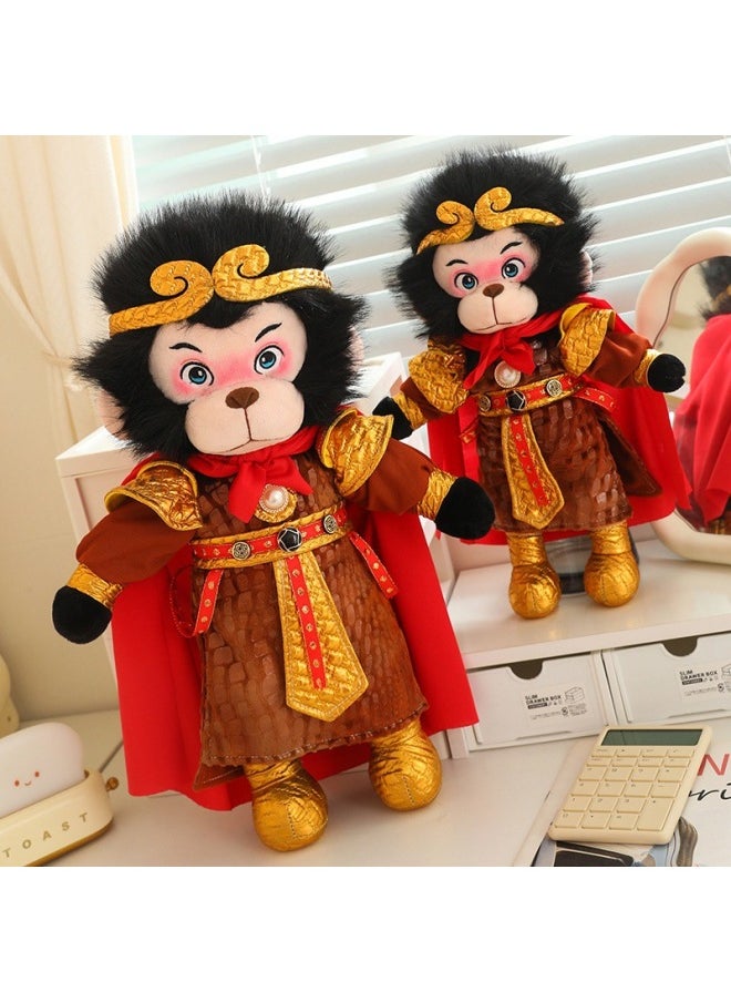 Generic - Black Monkey Myth Wukong Plush Toy Monkey King Doll Monkey King Doll Monkey King Doll Destiny Man Game Peripheral Gift-Specifications:80cm 0.075-Color:As Shown In The Picture, The Specifications Of The Gold Hoop Stick Color Message - Image 1