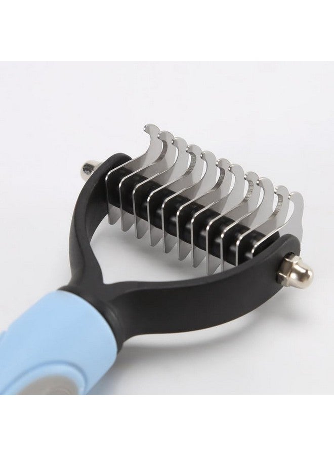 بت فرشاة جانبية لإزالة الشعر الزائد والتشابك للكلاب والقطط والأرانب، أدوات احترافية للعناية بالشعر للحيوانات الأليفة، تزيل الشعر الزائد - Image 2