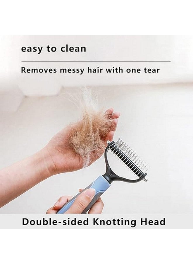 بت فرشاة جانبية لإزالة الشعر الزائد والتشابك للكلاب والقطط والأرانب، أدوات احترافية للعناية بالشعر للحيوانات الأليفة، تزيل الشعر الزائد - Image 4