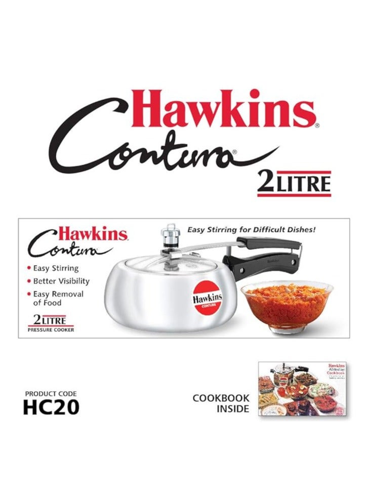 Hawkins Hawkins Contura 2L Aluminium Inner Lid Pressure Cooker (Silver)  - Image 2