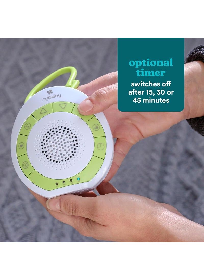 HoMedics MyBaby SoundSpa OnTheGo Baby Soother Sleep Aid 4 Soothing Sounds Adjustable Volume Control and Clip for Prams Buggies Strollers Changing Bags Car Seats Small and Lightweight Auto Timer  - Image 4