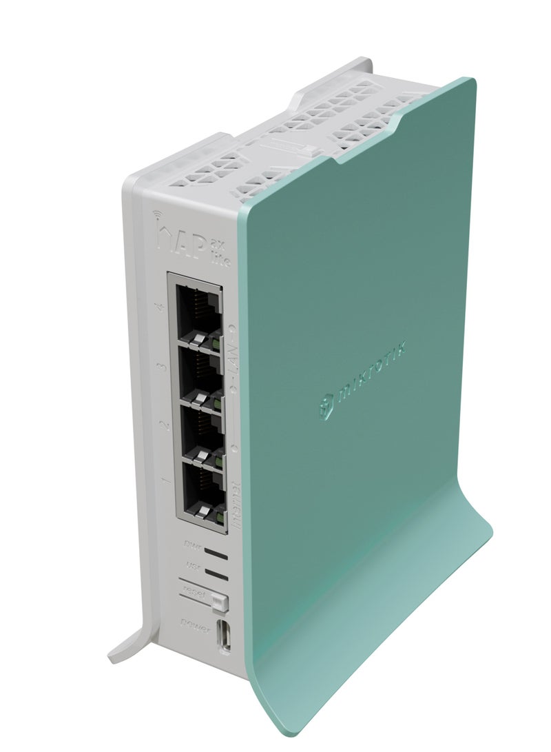 Mikrotik hAP ax lite (L41G-2axD) White And Green - Image 2