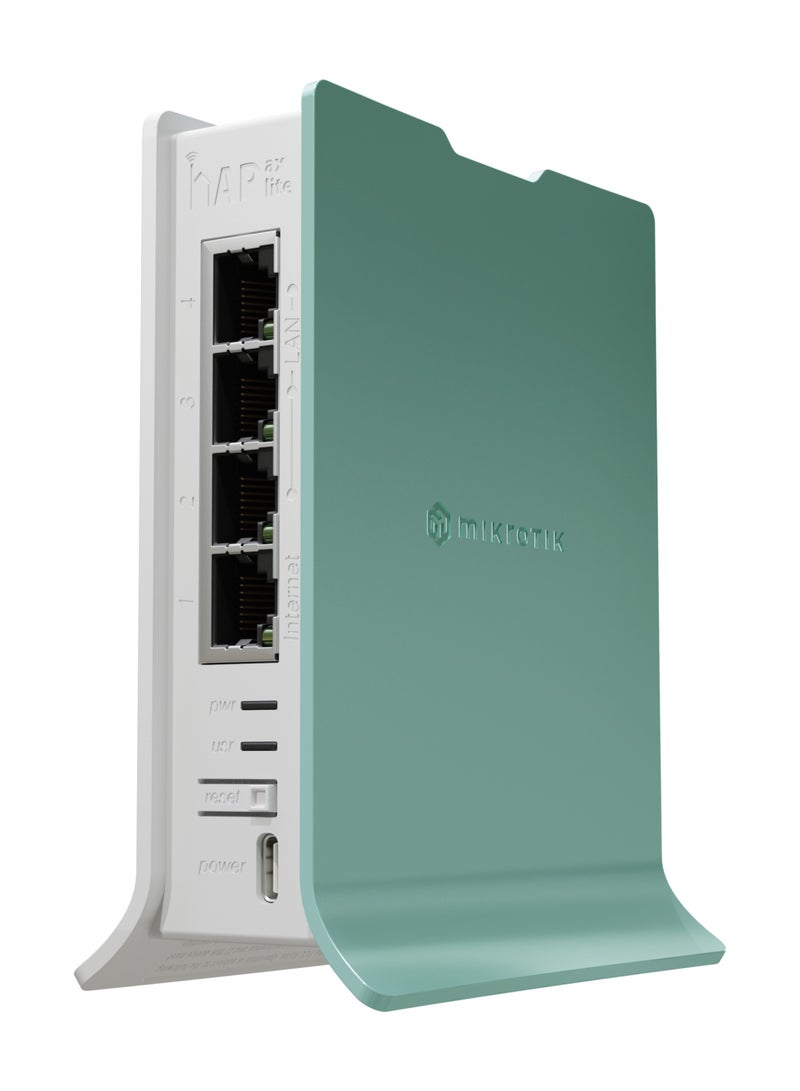 Mikrotik hAP ax lite (L41G-2axD) White And Green - Image 1