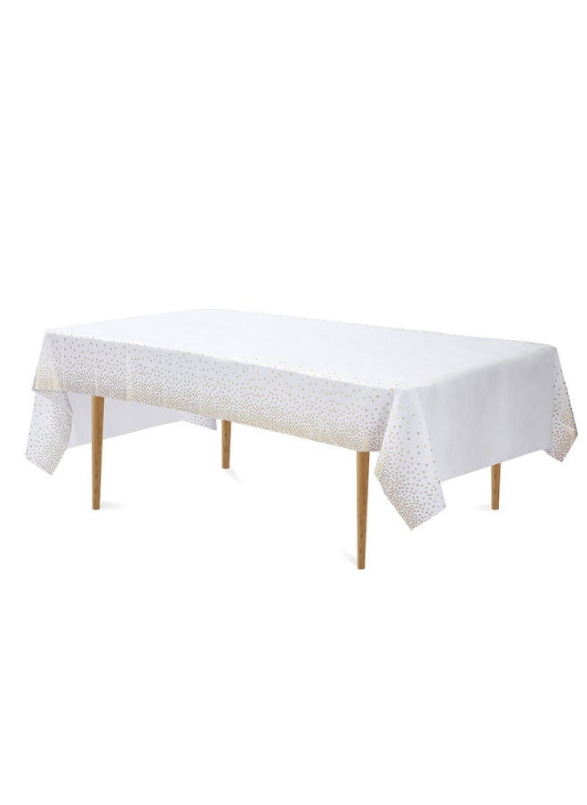 Generic Disposable Polka Dot Tablecloth 137×274cm Peva Plastic Table Cover Party Supplies Foil Dot Table Cloth-Color:Printed Pink Dot-Specifications:137*274CM  - Image 5