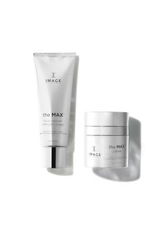 IMAGE Skincare the MAX Facial Cleanser  Night Repair Cream Set  Maximum Aging Defense Utilizes Stem Cell Technology for Rejuvenated More YouthfulLooking Skin 4 fl oz  17 oz