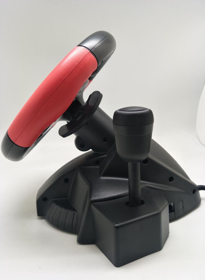 F1 PC لعبة عجلة القيادة PS3 / PS2 / STEAM الكل في واحد السلكية عجلة القيادة الاهتزاز ، قبضة المطاط - Image 4