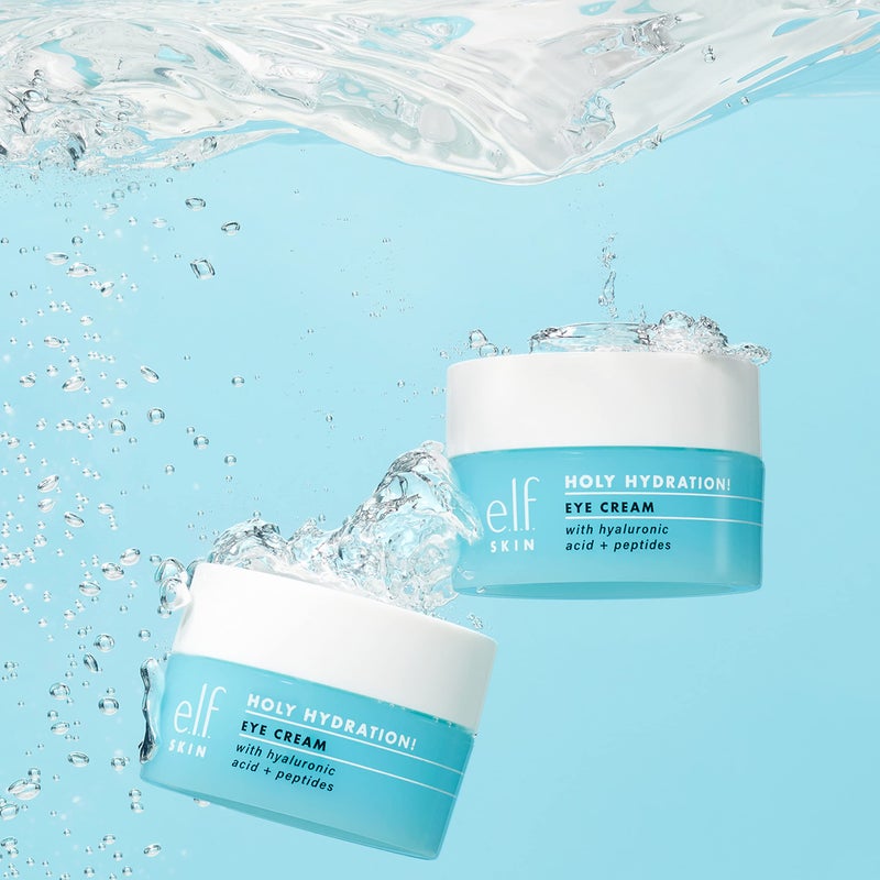 elf e.l.f. SKIN Holy Hydration! Eye Cream, Rich Hydrating Eye Cream For Minimizing Dark Circles, Infused With Hyaluronic Acid, Vegan & Cruelty-free - Image 4