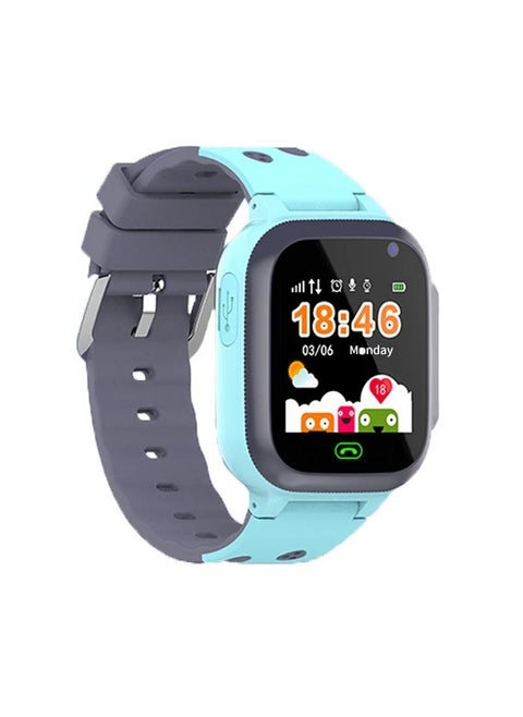 Kids Smart Watch With Calling Feature Support SIM Card  Waterproof Watch Phone for Children Kid Student One Button Speed Dial Voice Call Chat HD Touch Screen Offers Security Positioning Watch Blue