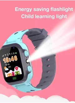 Nabi Kids Smart Watch With Calling Feature Support SIM Card  Waterproof Watch Phone for Children Kid Student One Button Speed Dial Voice Call Chat HD Touch Screen Offers Security Positioning Watch Blue  - Image 5