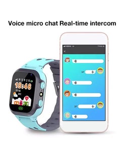 Nabi Kids Smart Watch With Calling Feature Support SIM Card  Waterproof Watch Phone for Children Kid Student One Button Speed Dial Voice Call Chat HD Touch Screen Offers Security Positioning Watch Blue  - Image 4