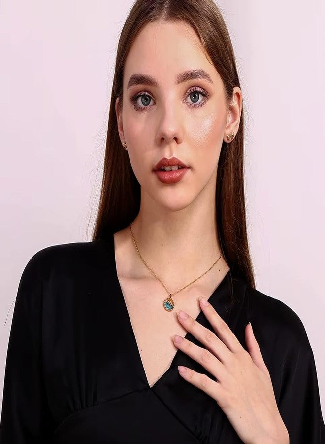 Pari Creation 18k Gold Plated Whale Pendant Necklace for Women | Waterproof & Anti-Tarnish Stainless Steel Jewelry - Image 3