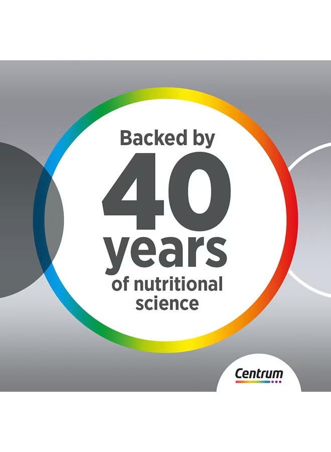 سنتروم Centrum Silver Adults 50+ 100 Tablets - Image 5