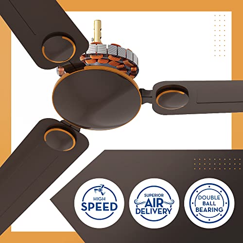 Crompton Montania 1200mm (48 inch) Ceiling Fan (Smoked Brown), Pack of 1 - Image 2