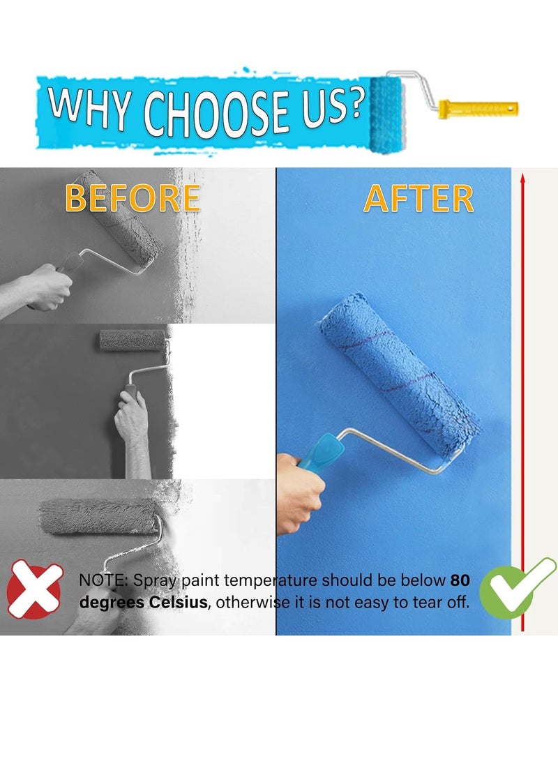 4 Rolls Premium Painters Tape, Blue Tape, Masking Tape, Paint Tape for Multi-Purpose, Painting, Painter's, DIY Crafts ArtsDecoration Labeling No Residue, Easy Removal - Image 2