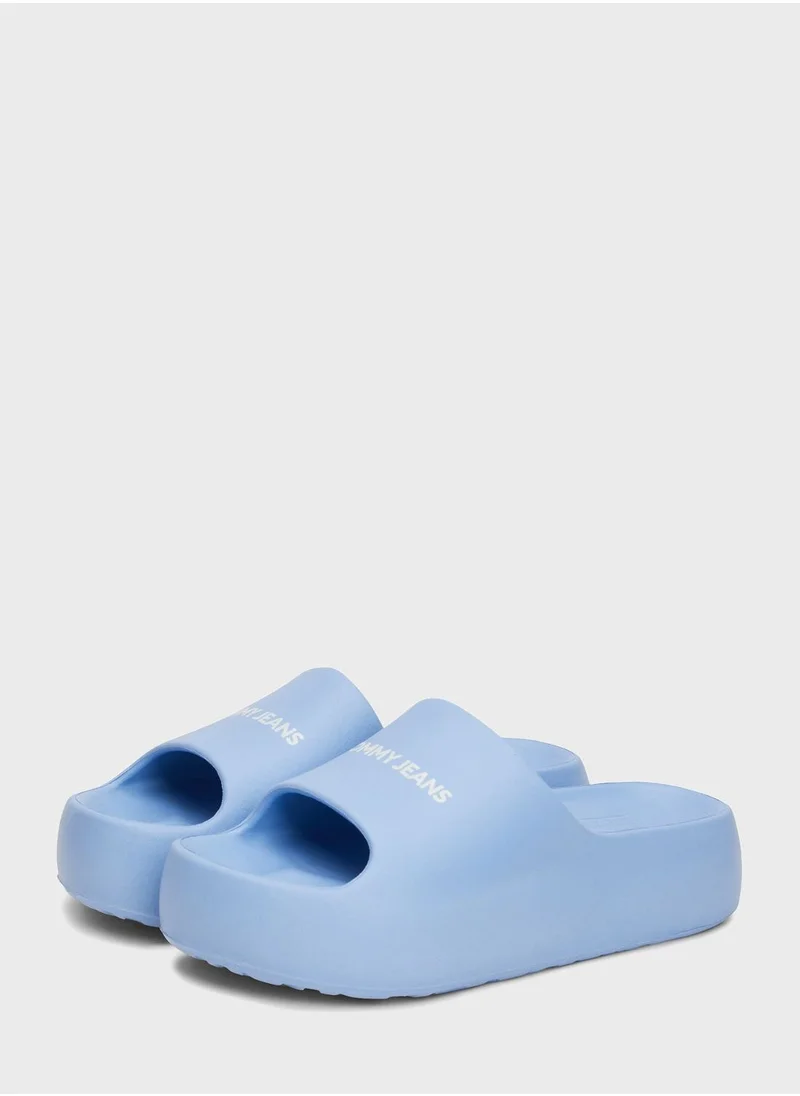 TOMMY JEANS Single Strap Flip Flops