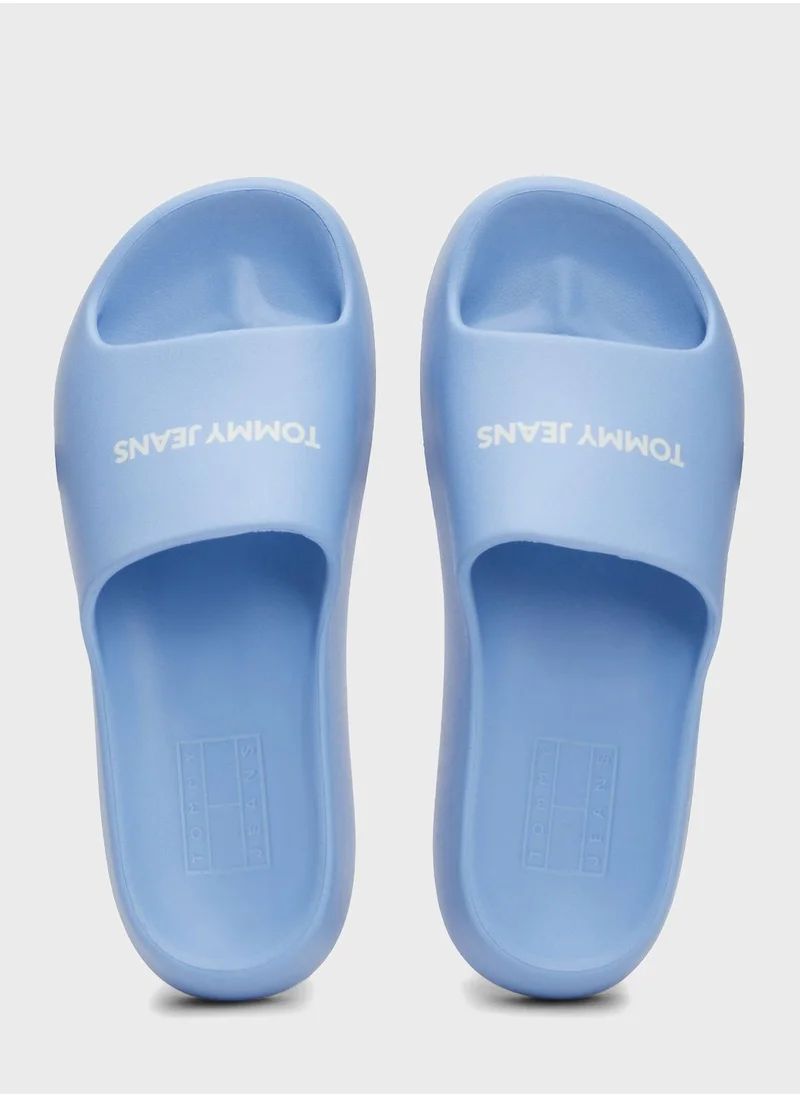 TOMMY JEANS Single Strap Flip Flops