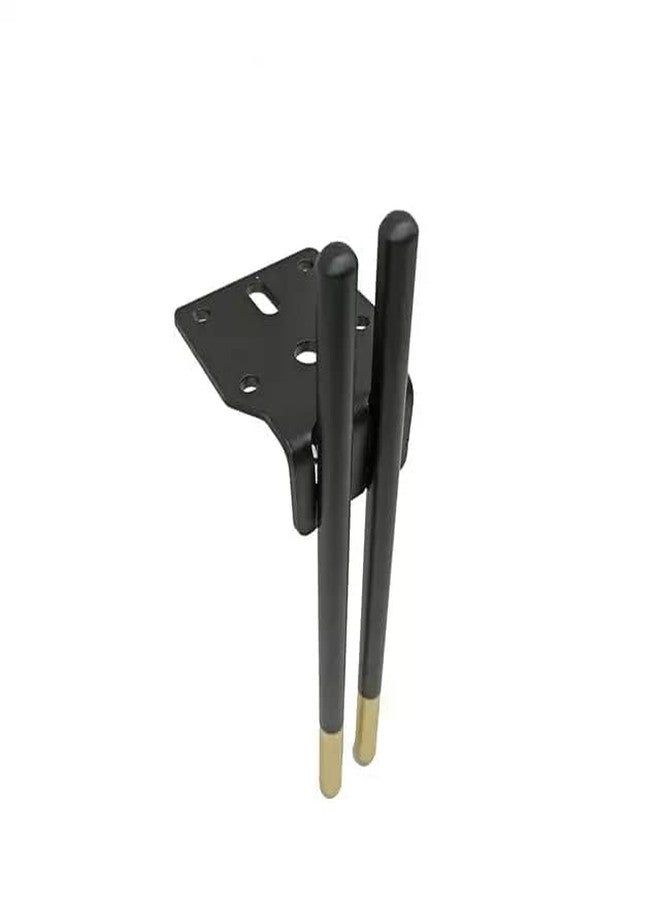 AAKASH DECOR Sofa & Furniture Leg 6 + 2 = 8 Inches Matt Black Finish H Shape Set of 4 (Comes with Warrenty) (Black Gold 6 + 2 Inches) - Image 4