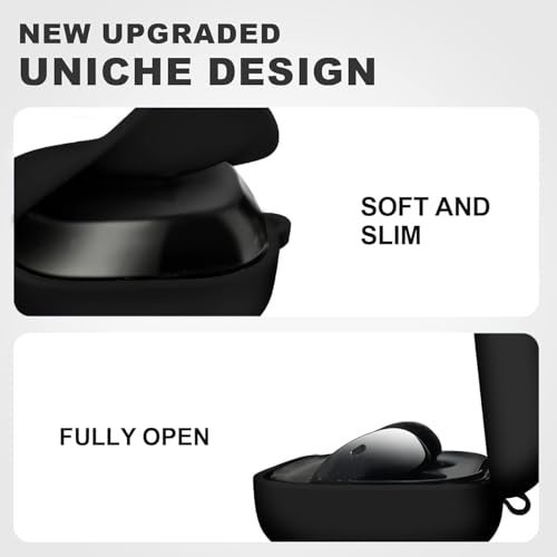 Cocoonkart Silicone Case Cover for Samsung Galaxy Buds Core (Black + Lanyard) - Image 4