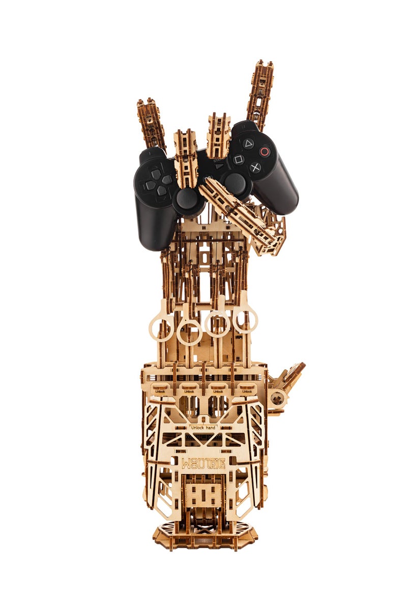 Wood Trick Cyber Robotic Hand 3D Wooden Puzzles for Adults to Build - Wooden Models Engineering DIY Project Mechanical 3D Puzzles Model Kits for Adults - Image 5