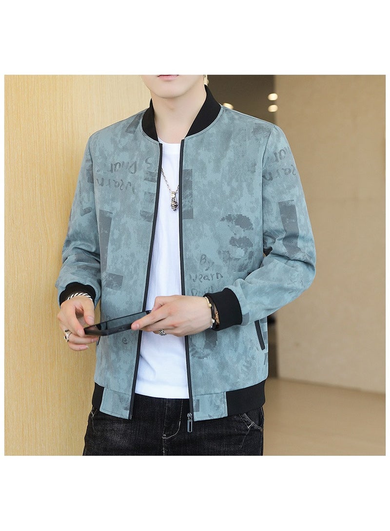Large Size Fashionable Men's Printed Casual Men's Jacket  - Image 1