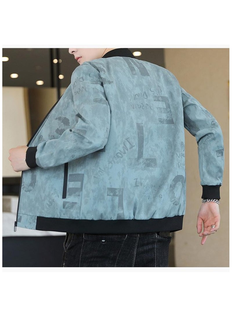 Large Size Fashionable Men's Printed Casual Men's Jacket  - Image 3