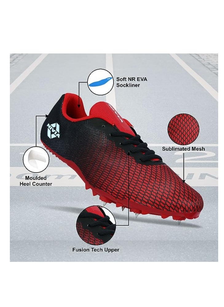 Nivia - Spikes Strider 2.0 Running Shoes | For Running, Jogging, Training, Gym | Breathable Mesh | Comfortable | Cushion | Light Weight - Image 1
