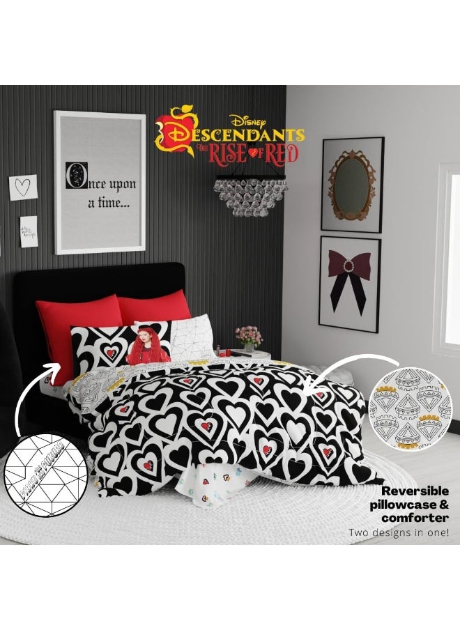 Franco Franco Collectibles Disney Descendants 4 Bedding 5 Piece Super Soft Comforter and Sheet Set with Sham, Twin, (Officially Licensed Product)  - Image 5