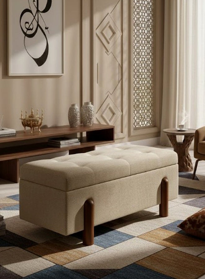 ليفينج مقعد تخزين عصري لغرفة النوم وغرفة المعيشة، 89 × 39 سم - Image 1