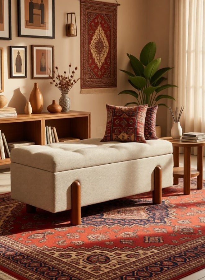 ليفينج مقعد تخزين عصري لغرفة النوم وغرفة المعيشة، 89 × 39 سم - Image 5