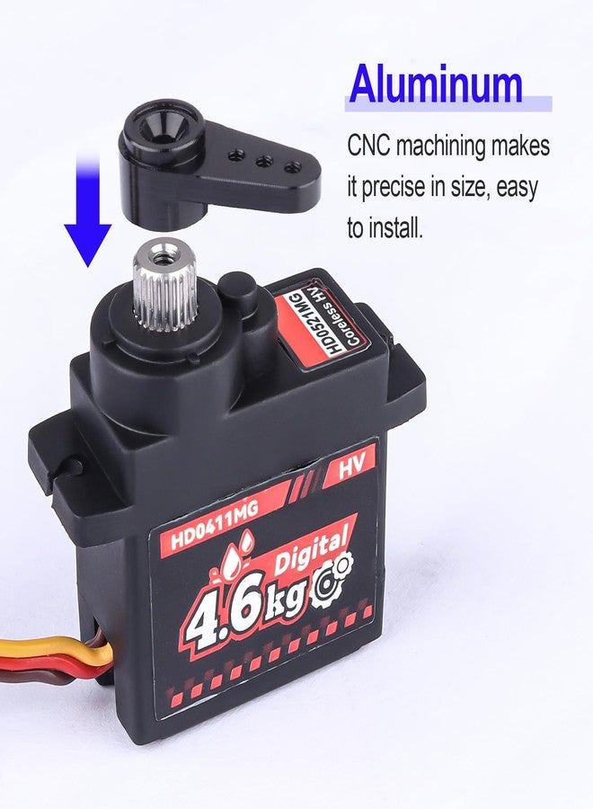 HobbyPark SCX24 Servo Arm 25T Horn and Mouting for 5mm Spline Gear High Torque Micro Servos Motors SCX24 1/24 RC Crawler Upgrades Parts, Not fit Stock Servo - Image 4