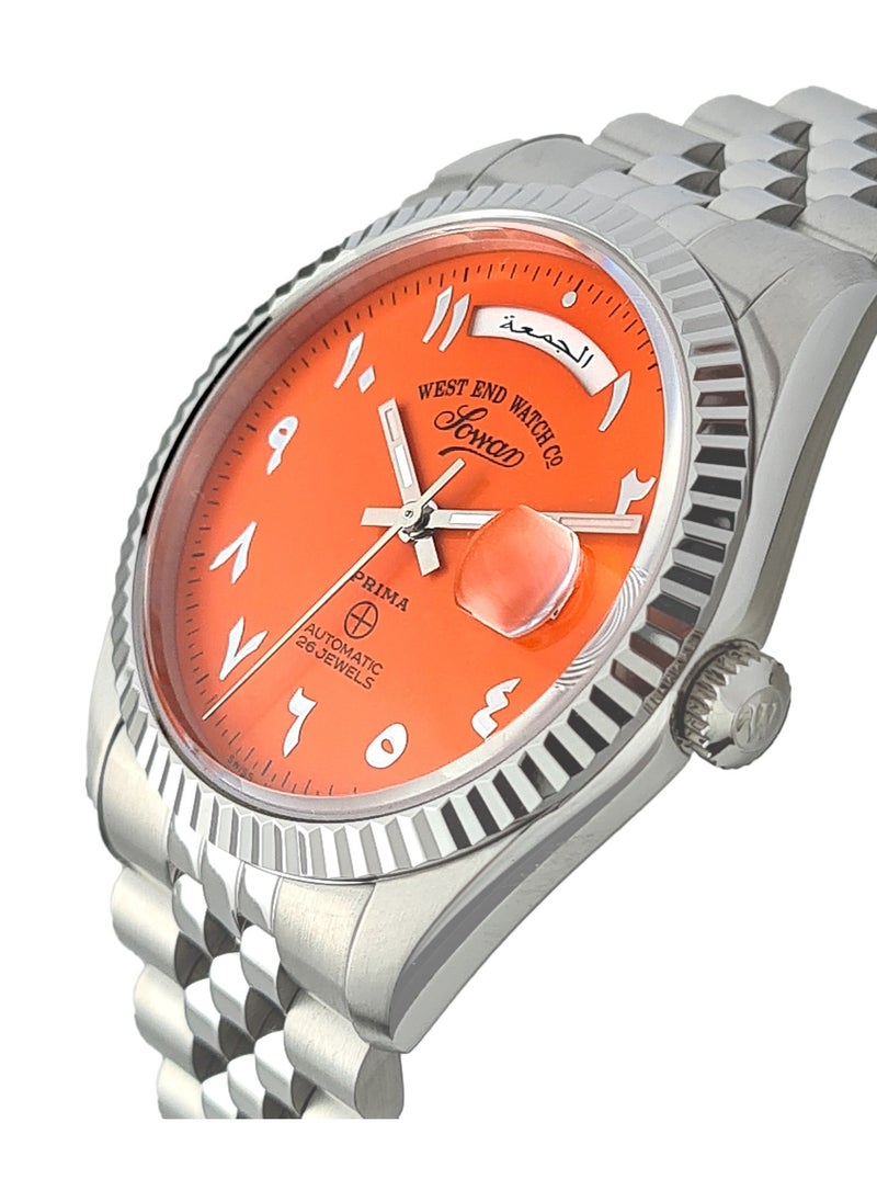 West End Watch Co West End Watch Co Orange Arabic Dial Stainless Steel Watch For Men 6868_10_3379N 41 mm  - Image 2