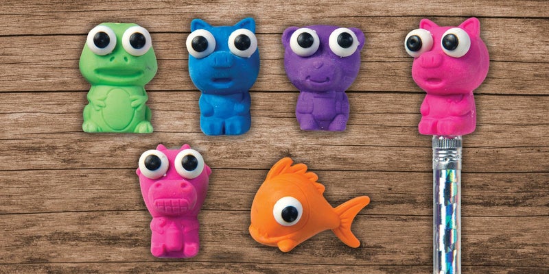 Geddes Raymond Geddes Animal Pencil Top Erasers for Kids (Pack of 50) - Image 2