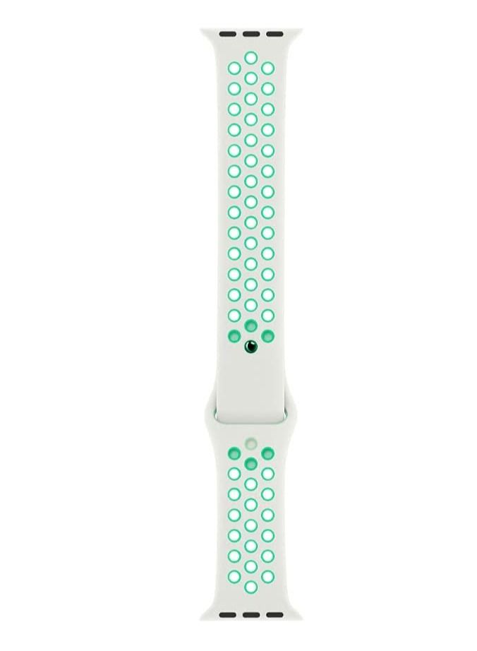 VITION Sport Band Compatible with Apple Watch Band, Breathable Soft Silicone Replacement Wristband for iWatch Series 7/6/5/4/3/2/1/SE Nike+/Sports Edition 41mm/40mm/38mm,spruce aura vapor green - Image 2