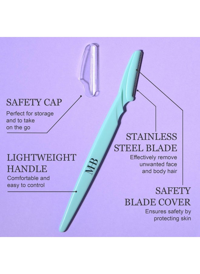 Expressions 6Pc Face & Body Razors6Pack Premium Professional Disposable Razors For Smooth Flawless Skin Dermaplaning Tool Face & Eyebrow Razor  - Image 4