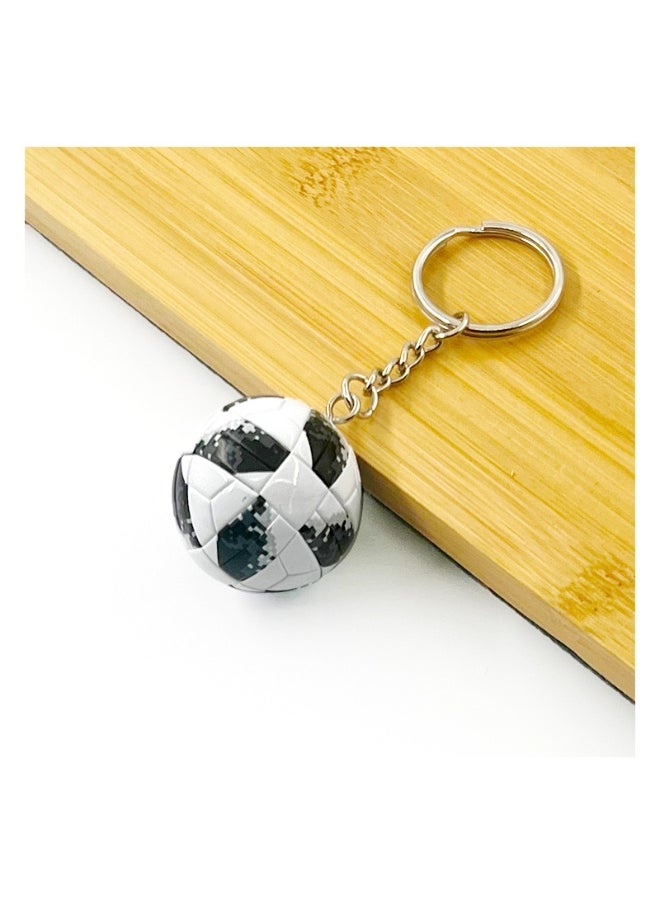Generic AC Milan/Barcelona/Real Madrid Soccer Model Keychain Accessory Pendant Bag Chain Car Keychain Creative Gift for Unisex 
