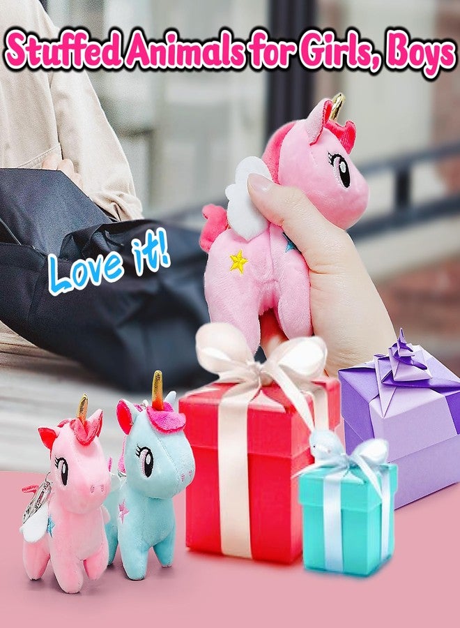 JIAHO Unicorn Stuffed Animal Cute Plushies for Girls, Boys and Babies, Unicorn Plush Toys with Wings, Small Stuffed Animals for Kids Party Favors, Carnival Prizes, Decorations - Pink Unicorn Plushies - Image 5
