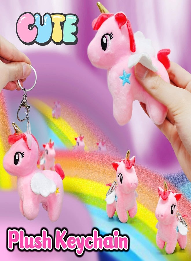 JIAHO Unicorn Stuffed Animal Cute Plushies for Girls, Boys and Babies, Unicorn Plush Toys with Wings, Small Stuffed Animals for Kids Party Favors, Carnival Prizes, Decorations - Pink Unicorn Plushies - Image 3