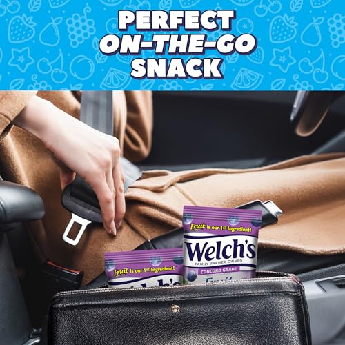 Welch's Fruit Snacks, Concord Grape Snack Box, Gluten Free, 5oz Snack Packs (Pack of 12) - Image 3